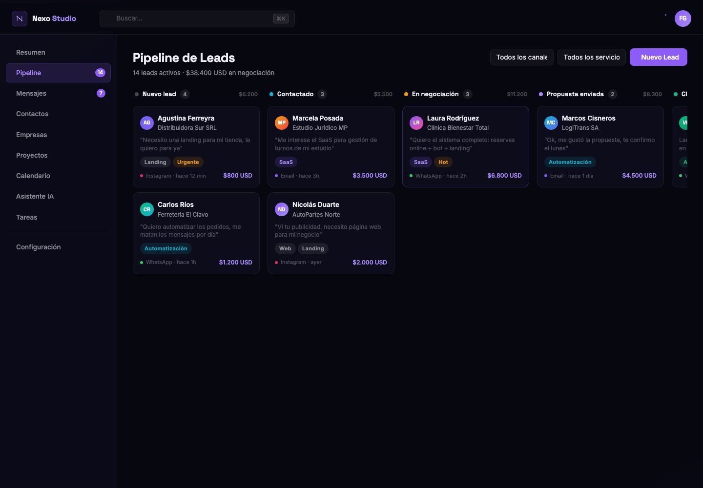 Pipeline — Halyon CRM